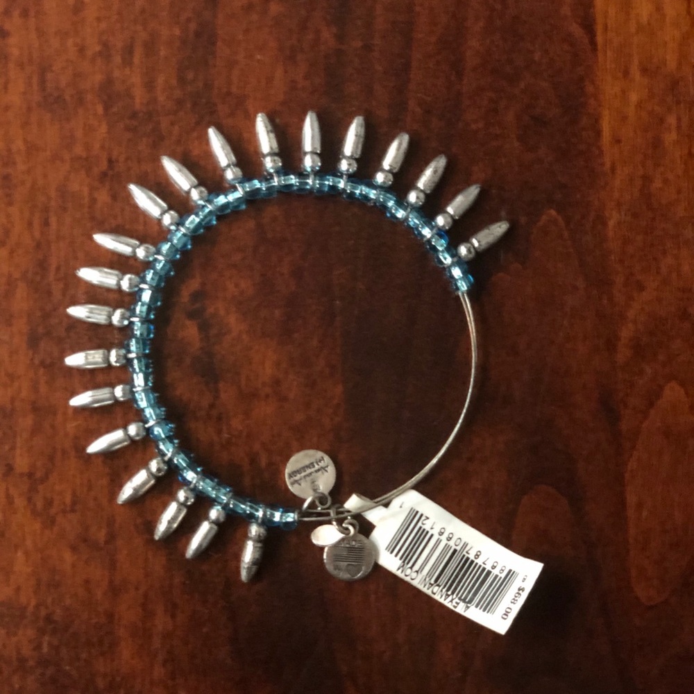 Alex and Ani light blue bracelet